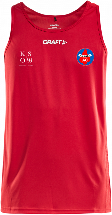 Craft - Aac Competition Singlet Men - Rosso & bianco