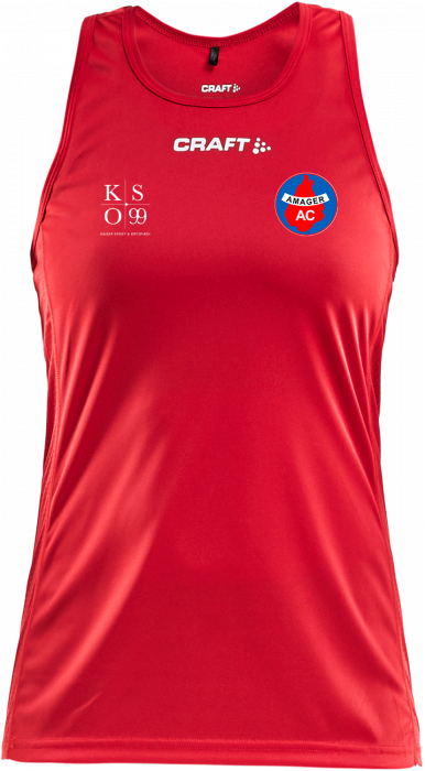 Craft - Aac Competition Singlet Women - Rosso & bianco