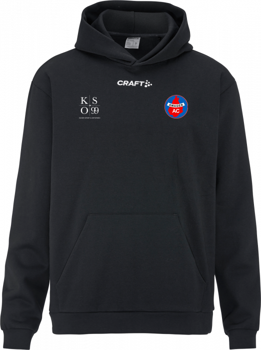 Craft - Aac Fritid Hoodie Herre - Czarny