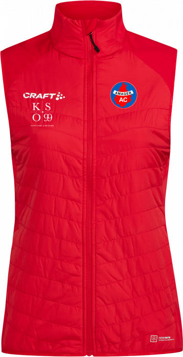 Craft - Aac Tr. Vest Women - Rojo & blanco
